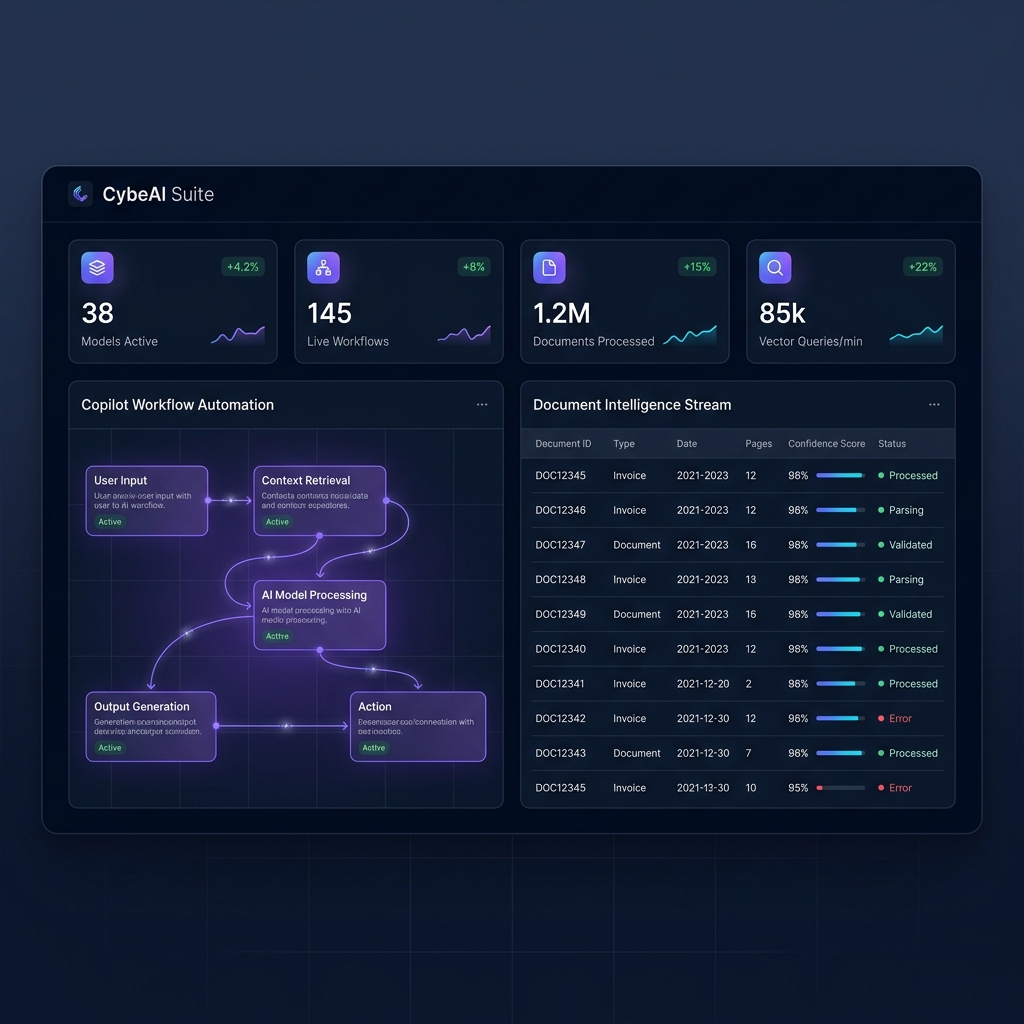 CybeAI Suite Dashboard