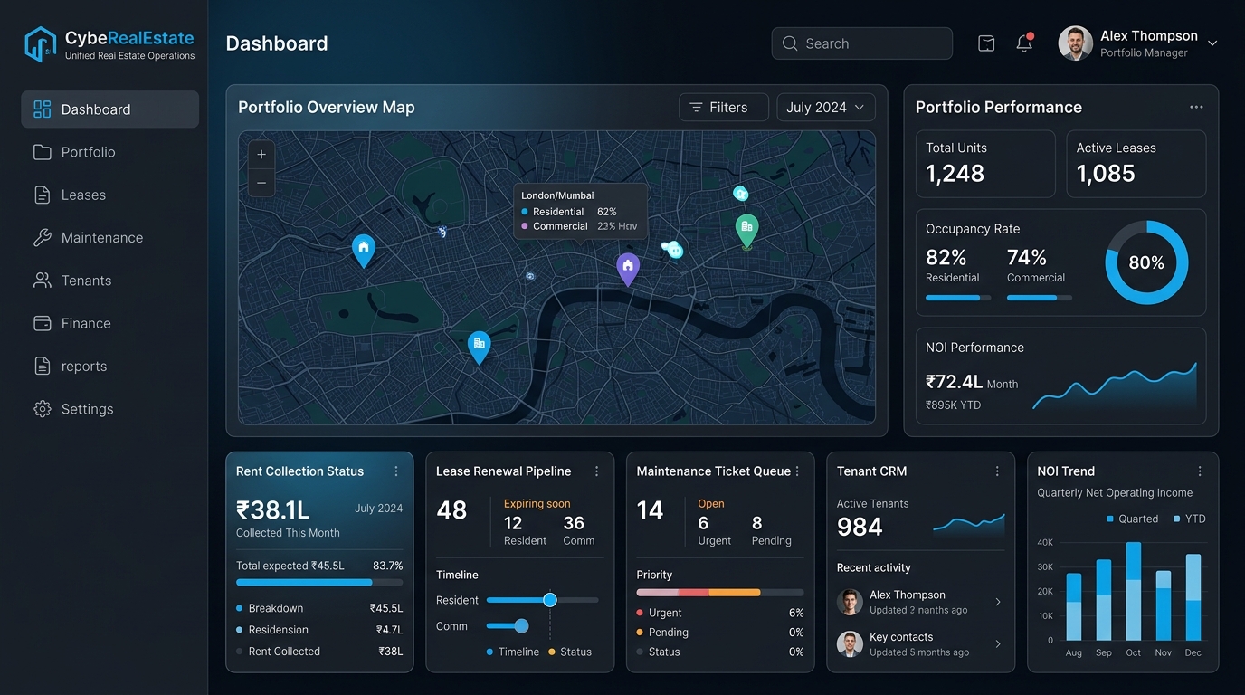 CybeRealEstate Live Dashboard
